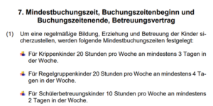 Buchungszeiten