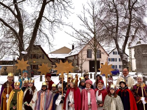 Sternsinger bringen in Grafenrheinfeld den Segen von Haus zu Haus